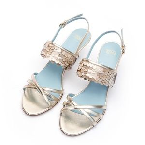 *HOST PICK* Frances Valentine LIZA HEELS PLATINO